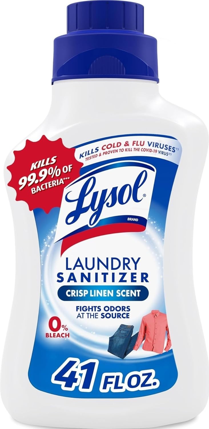 Disinfectant Laundry Sanitizer – Odor Eliminator in Crisp Linen, 41 Fl Oz