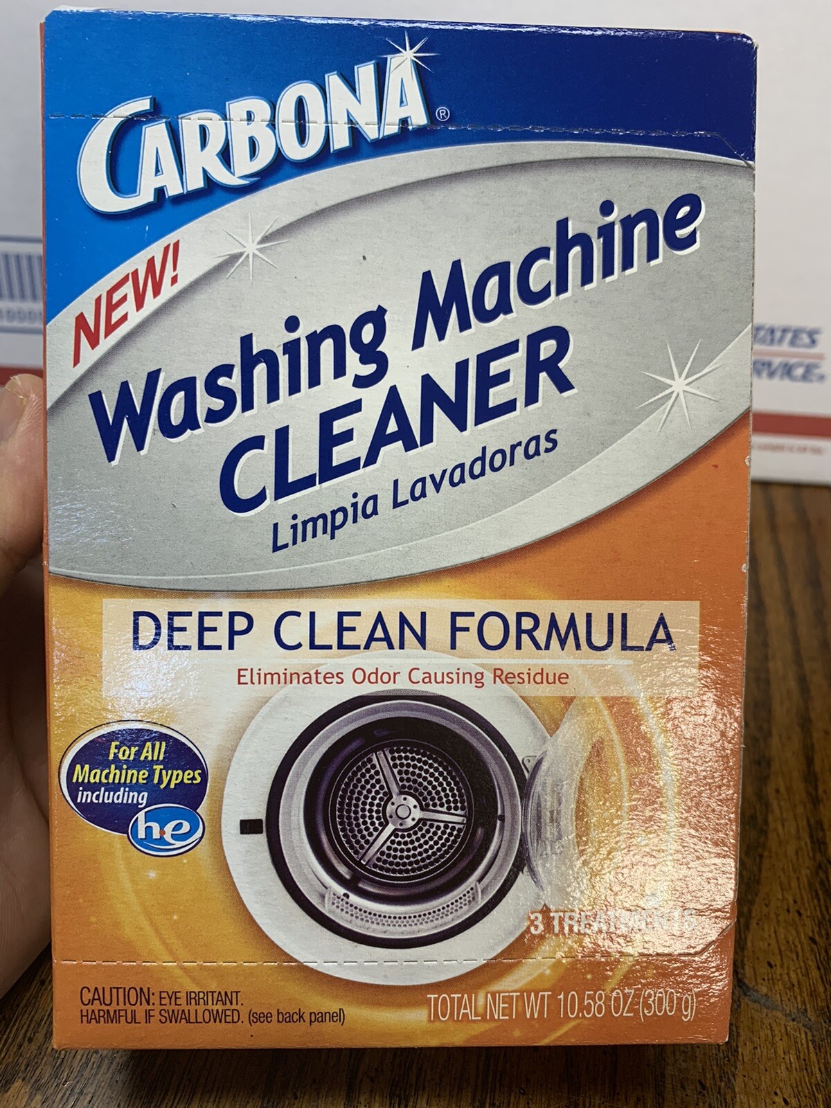 1 Carbona Washing Machine Cleaner, 10.58 Oz 3 Treatments