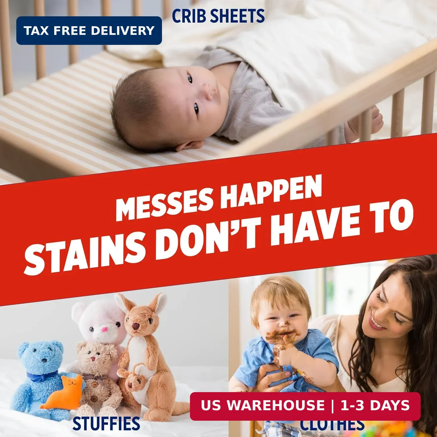 Max Force Laundry Stain Remover Spray, Newborn & Baby Essentials, Stain