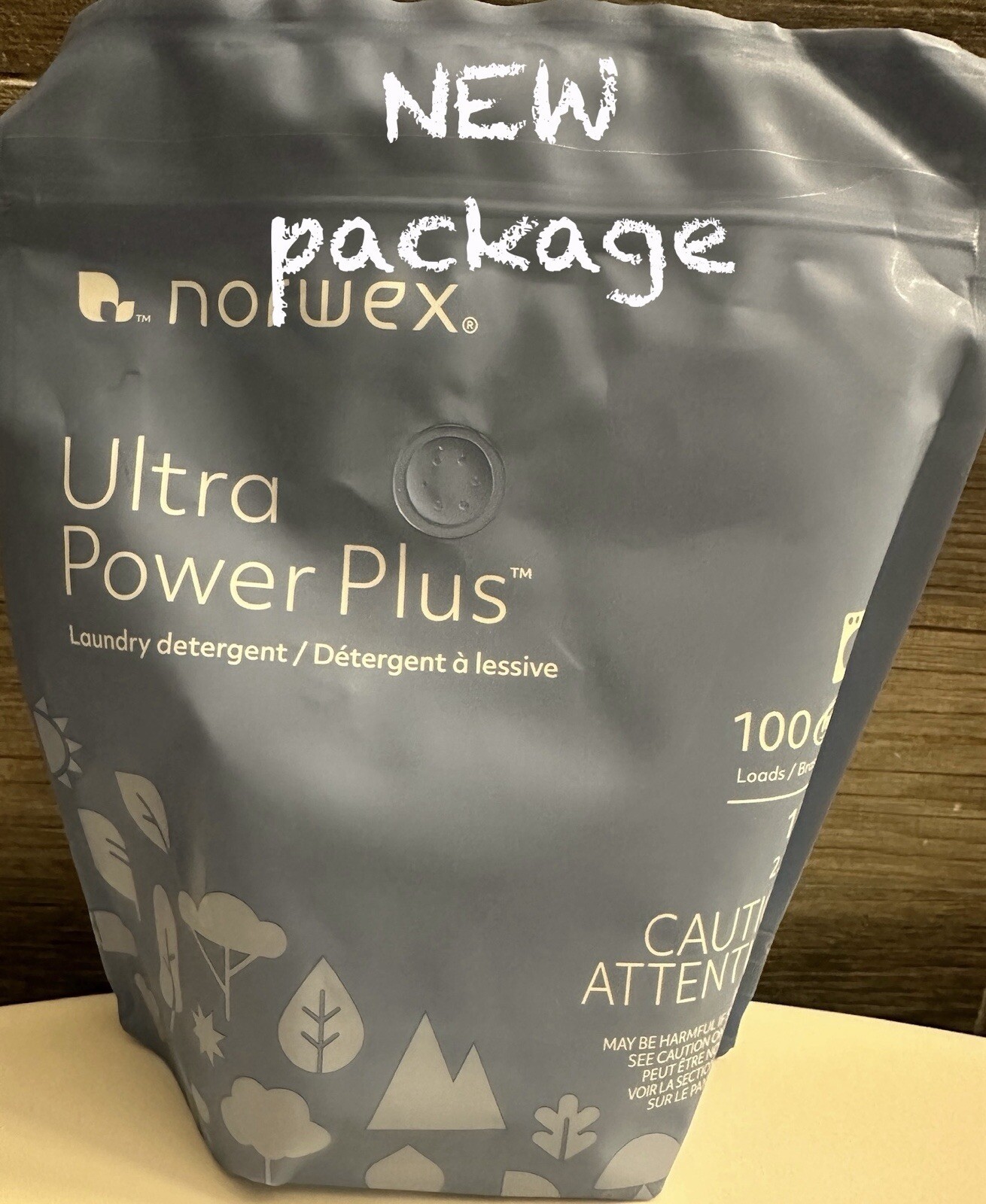 Norwex Laundry Detergent Ultra Power Plus (3 bags)2.2 Lbs EachBag