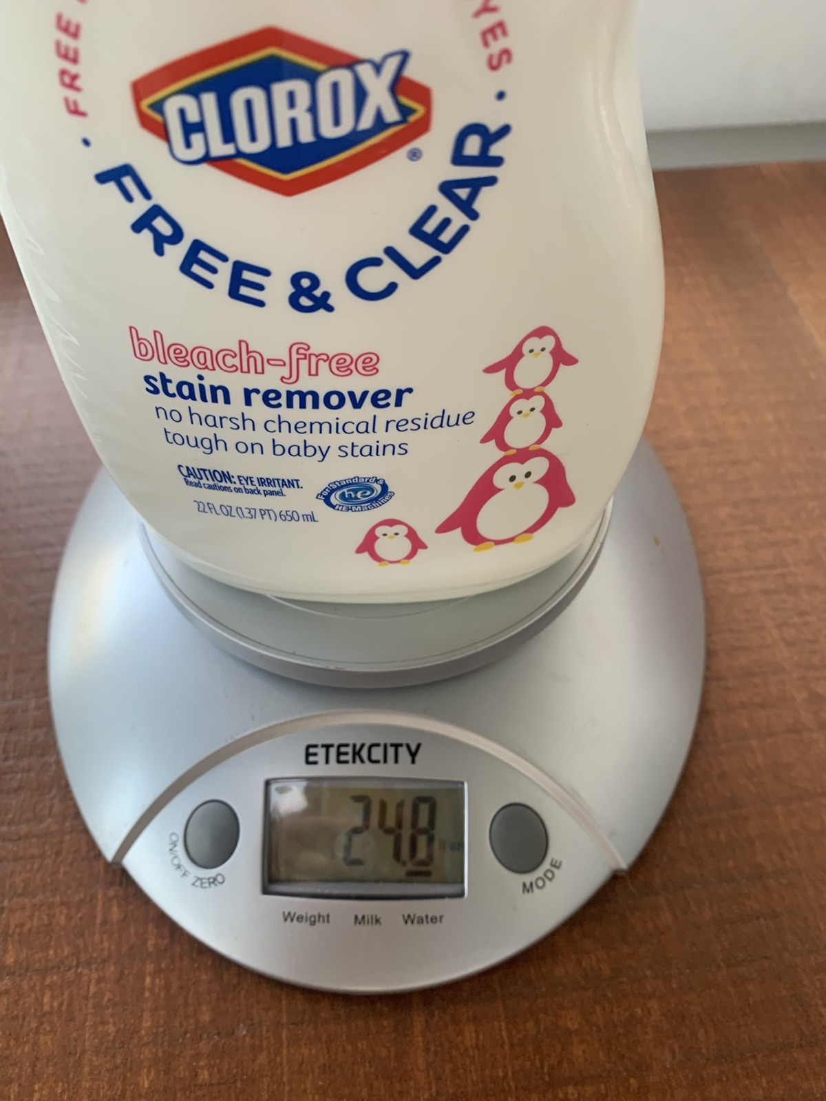 Clorox Free & Clear Bleach Free Stain Remover, Tough on Baby Stains, 22 fl oz
