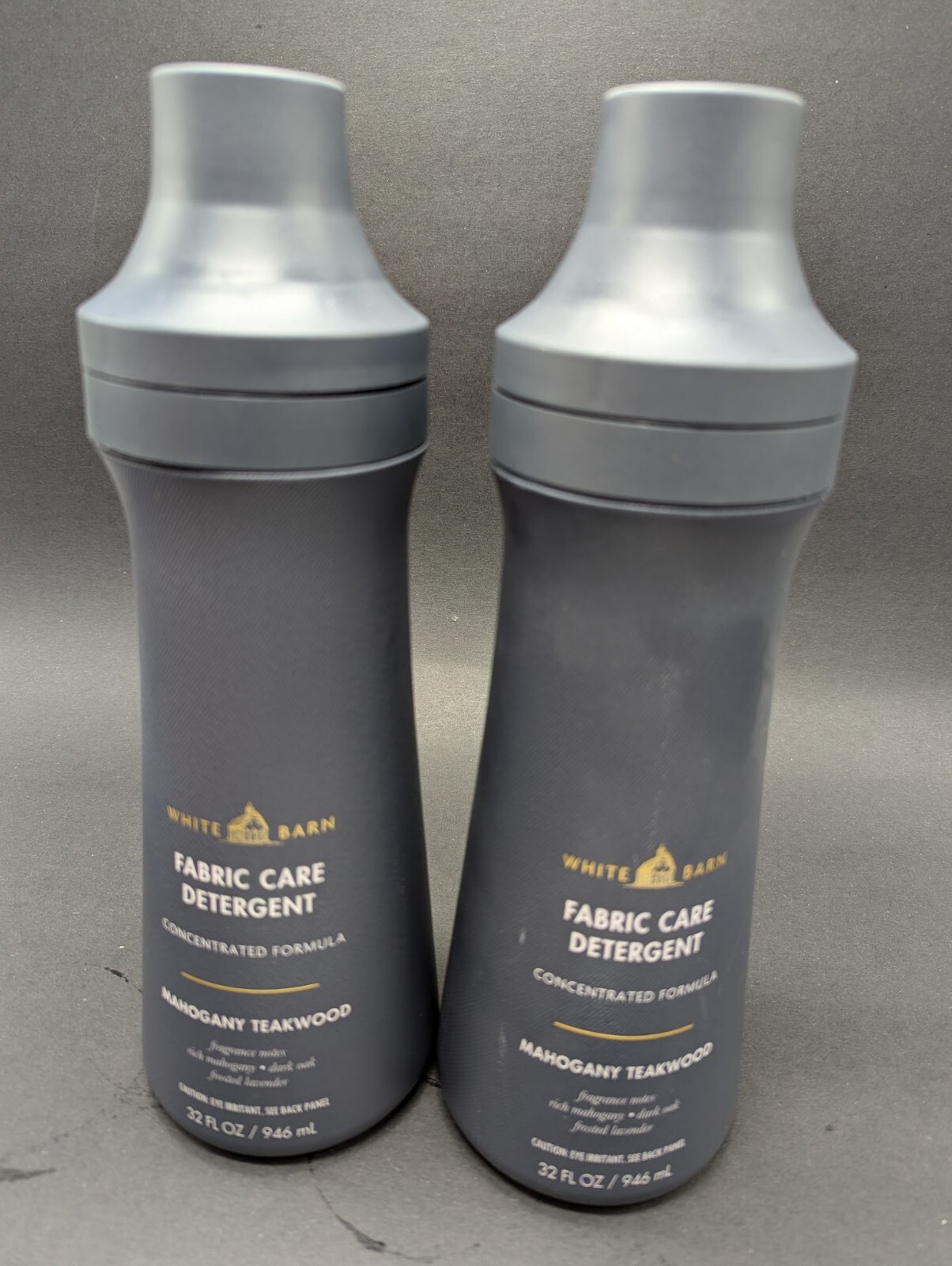 Set of 2 White Barn Fabric Care Detergent Mahogany Teakwood 32 Fl Oz