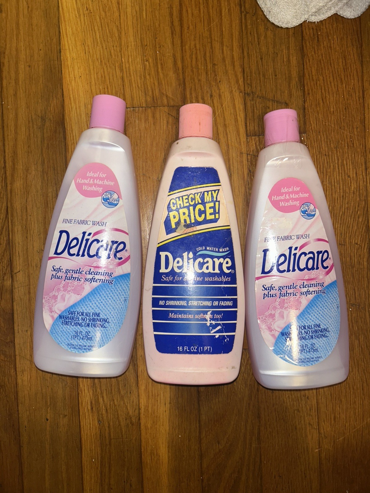 3 VTG Delicare Cold Water Wash For All Fine Washables -16 Oz. Delicate Fabric