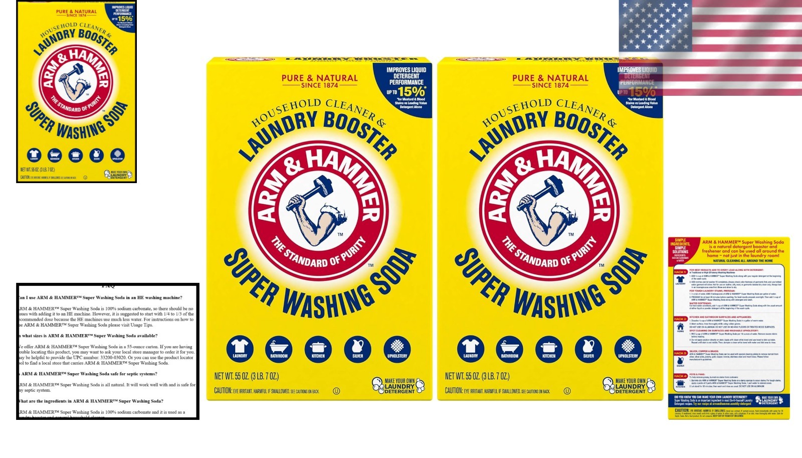 Effective 110 oz Laundry & All-Purpose Cleaner – Fragrance and Phosphate Free