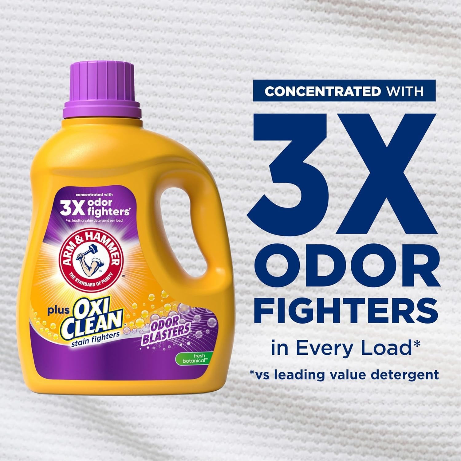 ARM & HAMMER OxiClean Odor Blasters Laundry Detergent, 74 Loads, Fresh Scent