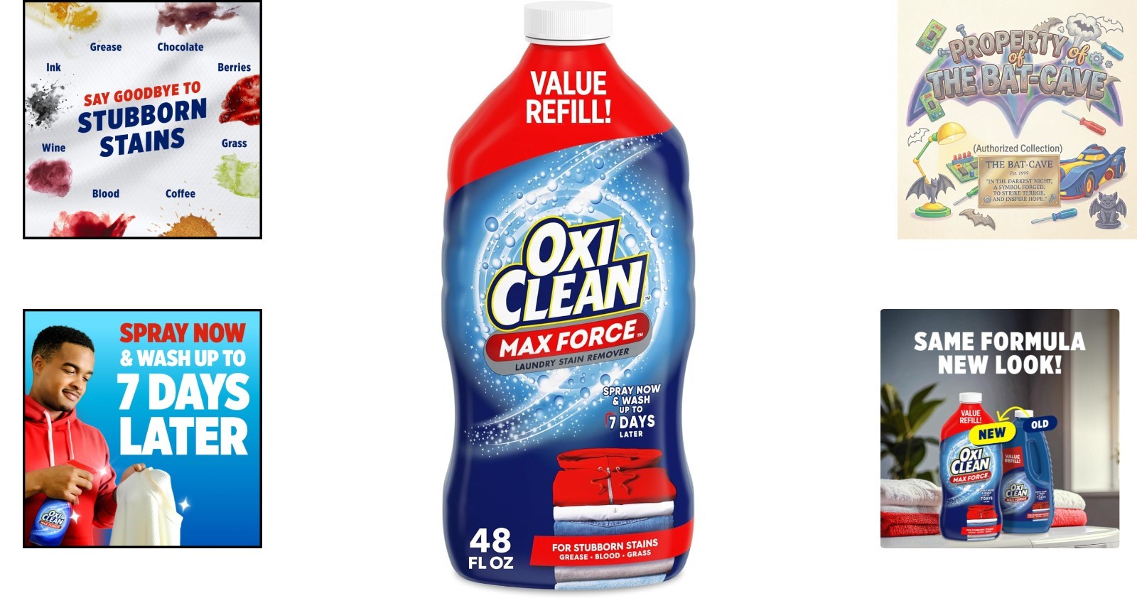 48 fl oz Max Force Floral Scent Laundry Stain Remover – Effortless Stain Eraser