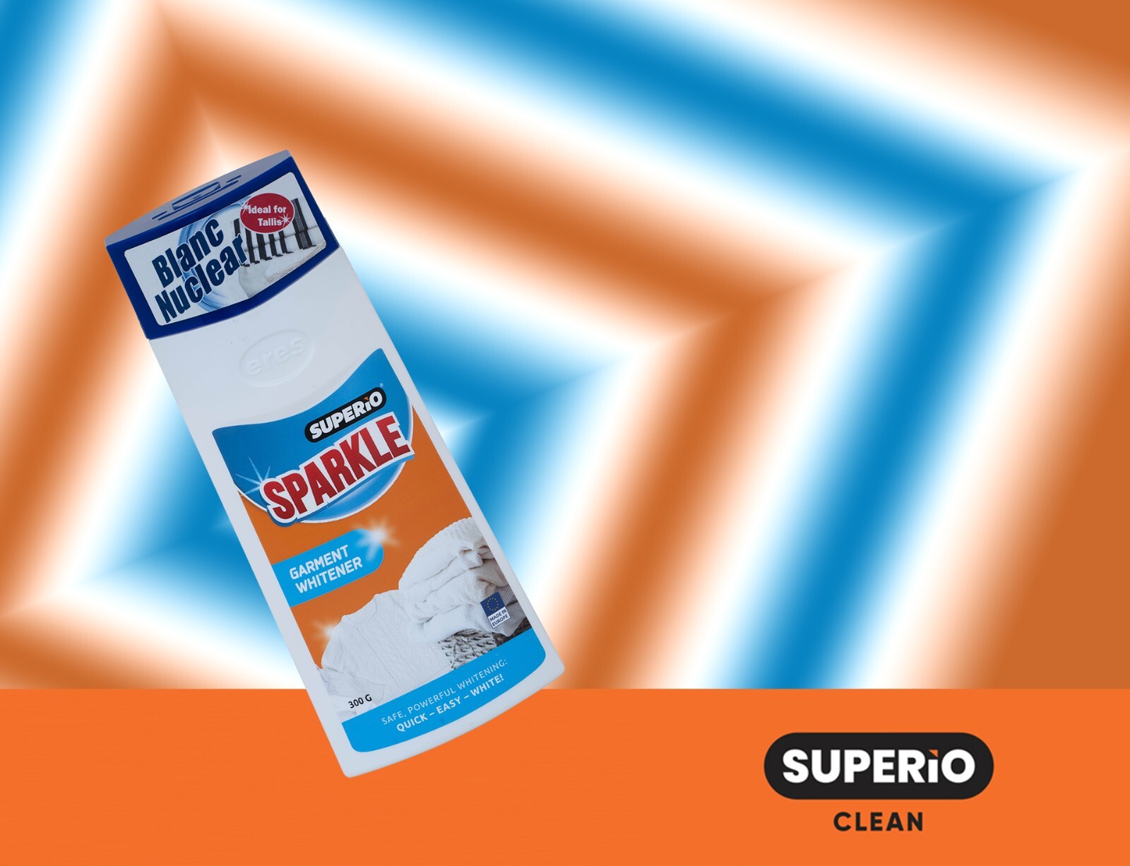 Superio Garment Whitener Wool Cleaner for most fabrics 10.5 Oz, – European Made