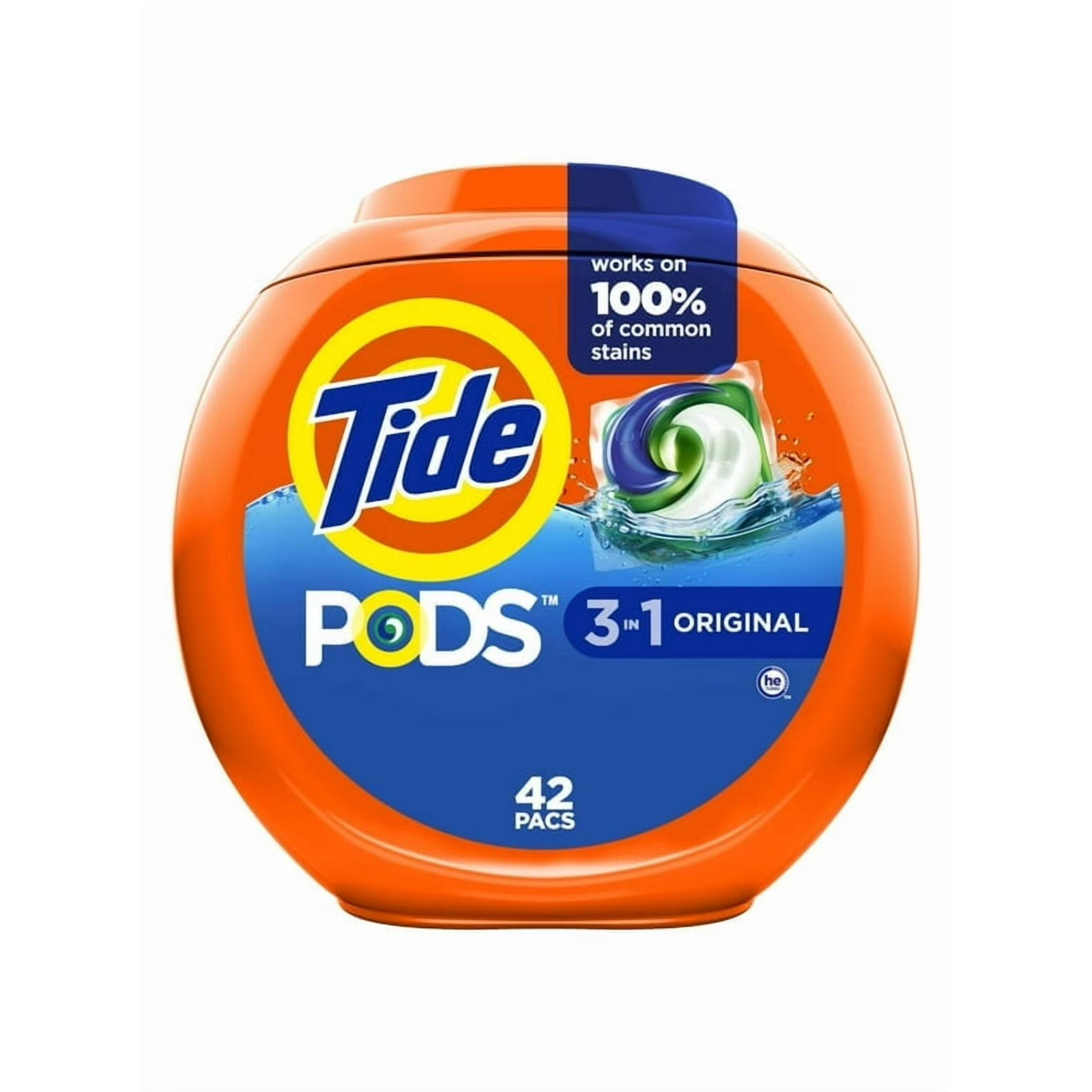 Pack of 2 Tide PODS Liquid Laundry Detergent, Original Scent, HE Compatible, 42