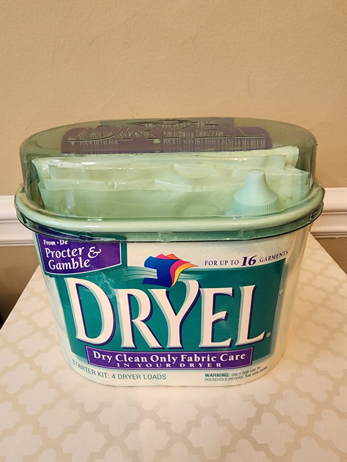 Dryel At Home Dry Cleaner Starter Kit 3-4 Loads Up To 16 Garments Vtg 1997 READ