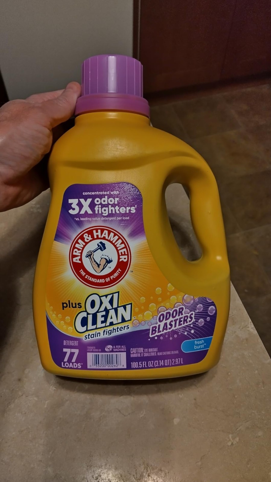 Concentrated Plus OxiClean Liquid Detergent, 166.5 Fl Oz – 128 Loads Clean Power