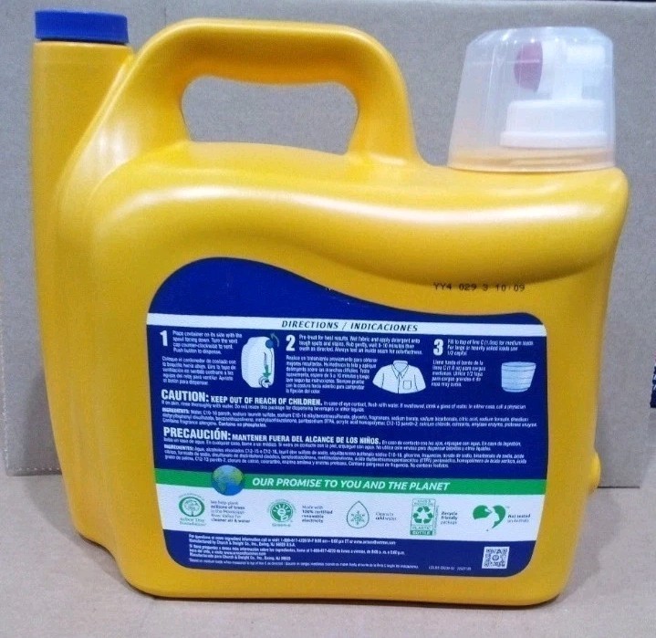 Arm & Hammer Plus OxiClean Max Liquid Laundry Detergent Fresh Scent 200 Loads