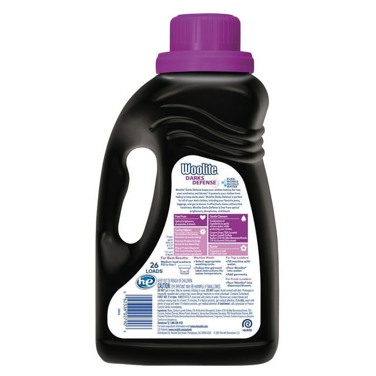 (2 pack) Woolite Darks Defense Liquid Laundry Detergent, 40 fl oz, 26 Loads
