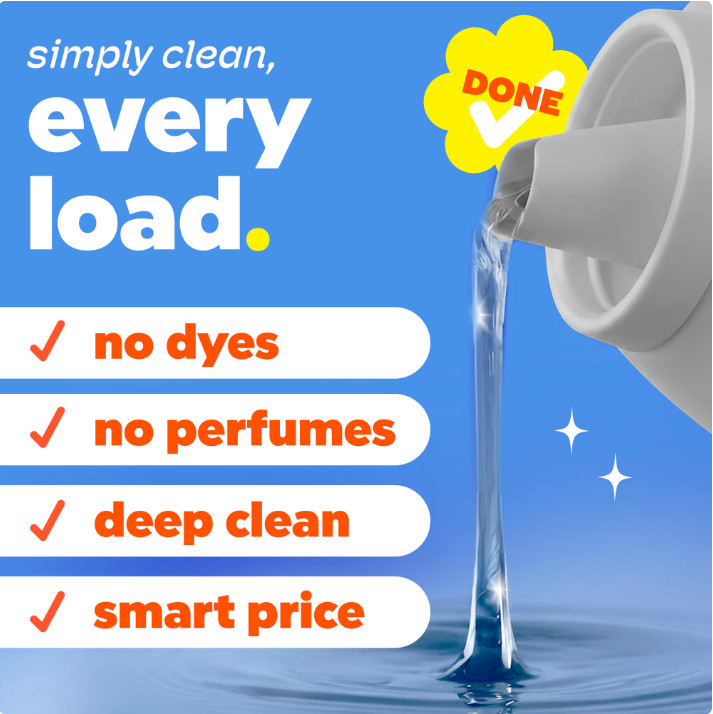 3 Pack Tide Simply Liquid Laundry Detergent, Free & Sensitive, 173 fl oz Pk