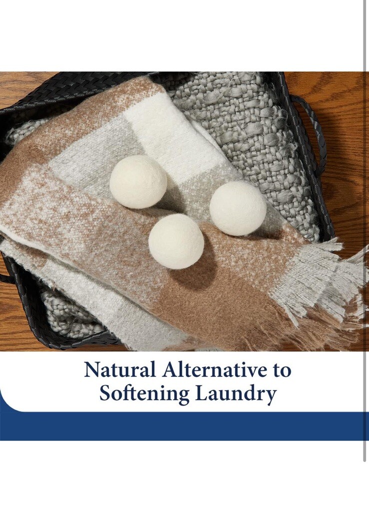 Cosy House Collection Wool Dryer Balls – Premium Reusable Natural Fabric