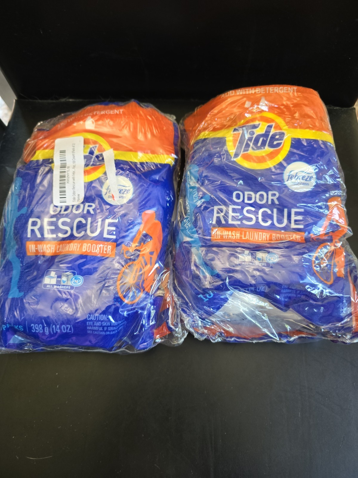 (PACK OF 2) Tide Odor Rescue In-Wash Laundry Booster 18 Count 14 oz Febreze