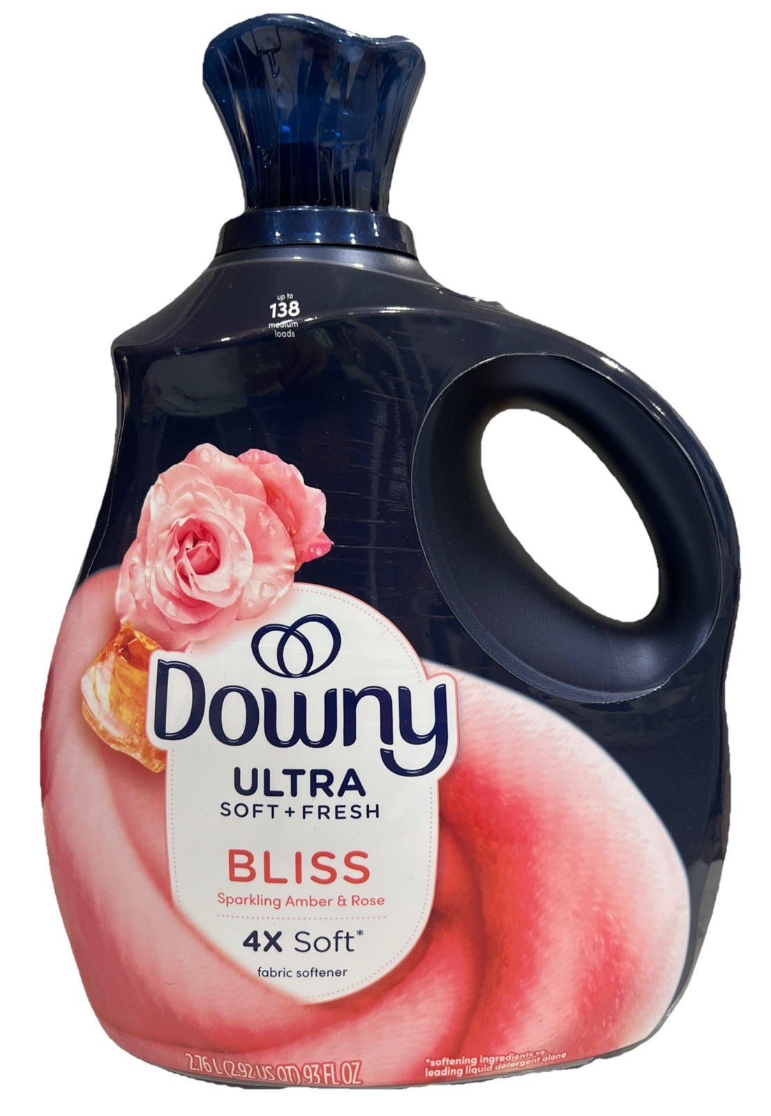 Downy Ultra Soft Plus Fresh Bliss Sparkling Amber And Rose Fabric Softener 93oz