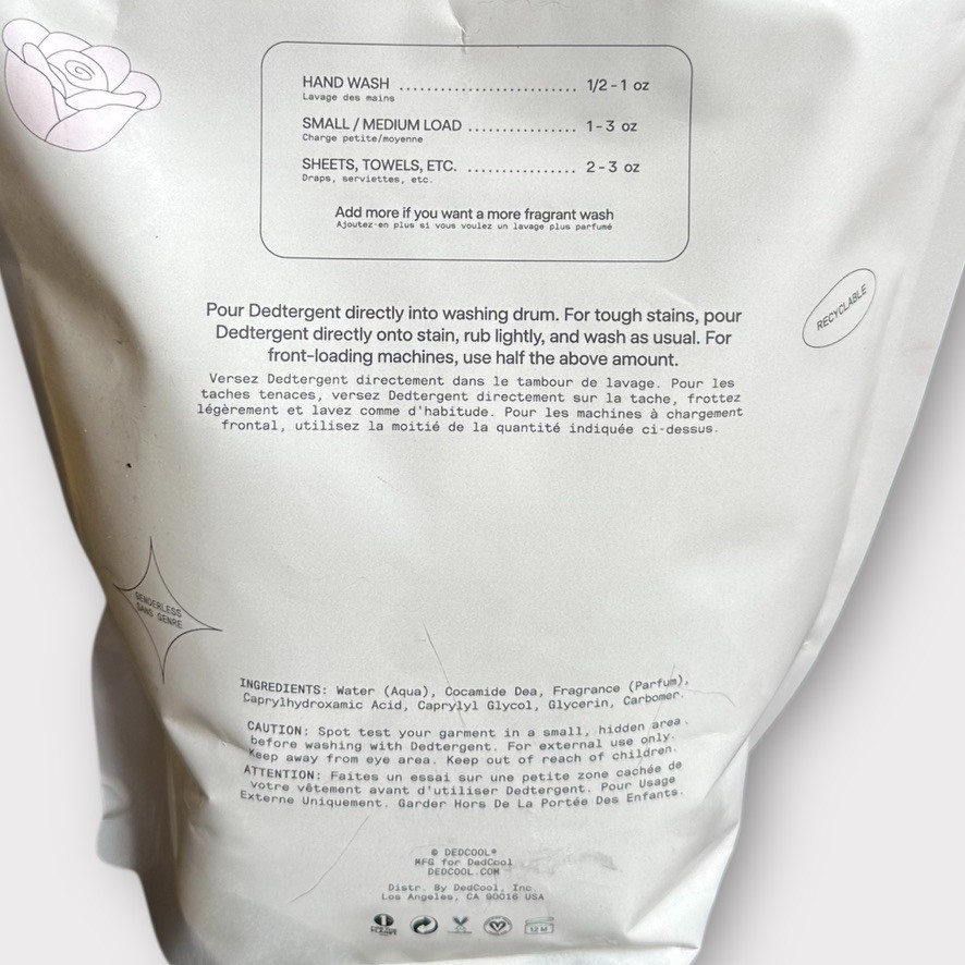 OUAI x DedCool Dedtergent Laundry Soap MELROSE PLACE 64 oz Natural Vegan
