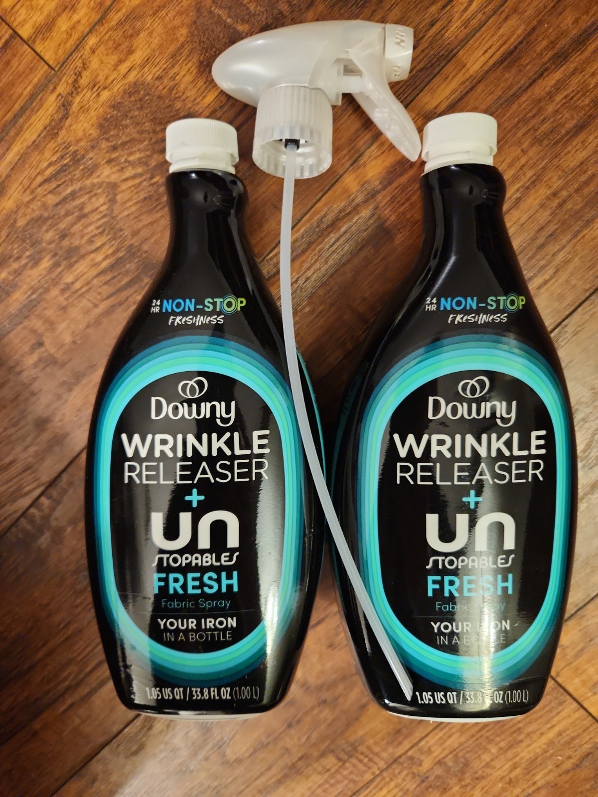 2pk-33.8 fl oz Downy Wrinkle Releaser + Unstopables FRESH Scent Spray NWB
