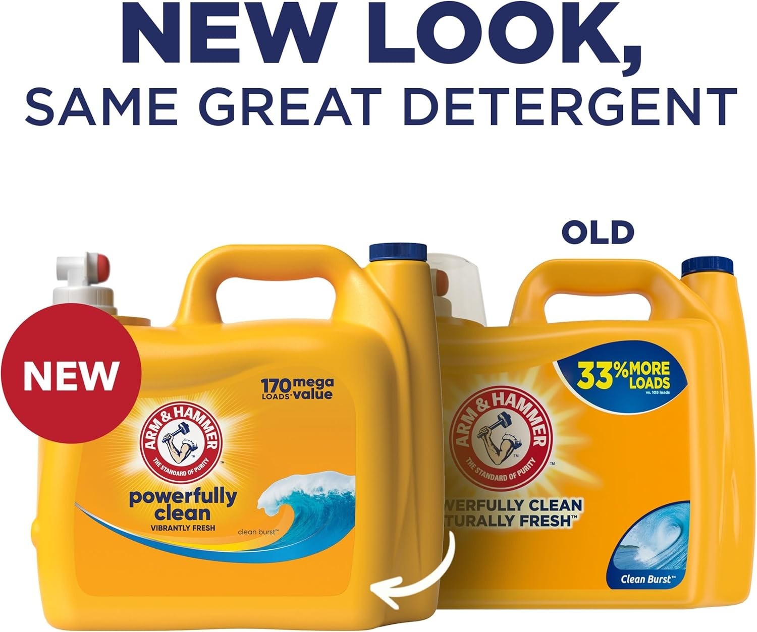 Arm & Hammer Clean Burst, 170 Loads Liquid Laundry Detergent, 170 Fl oz