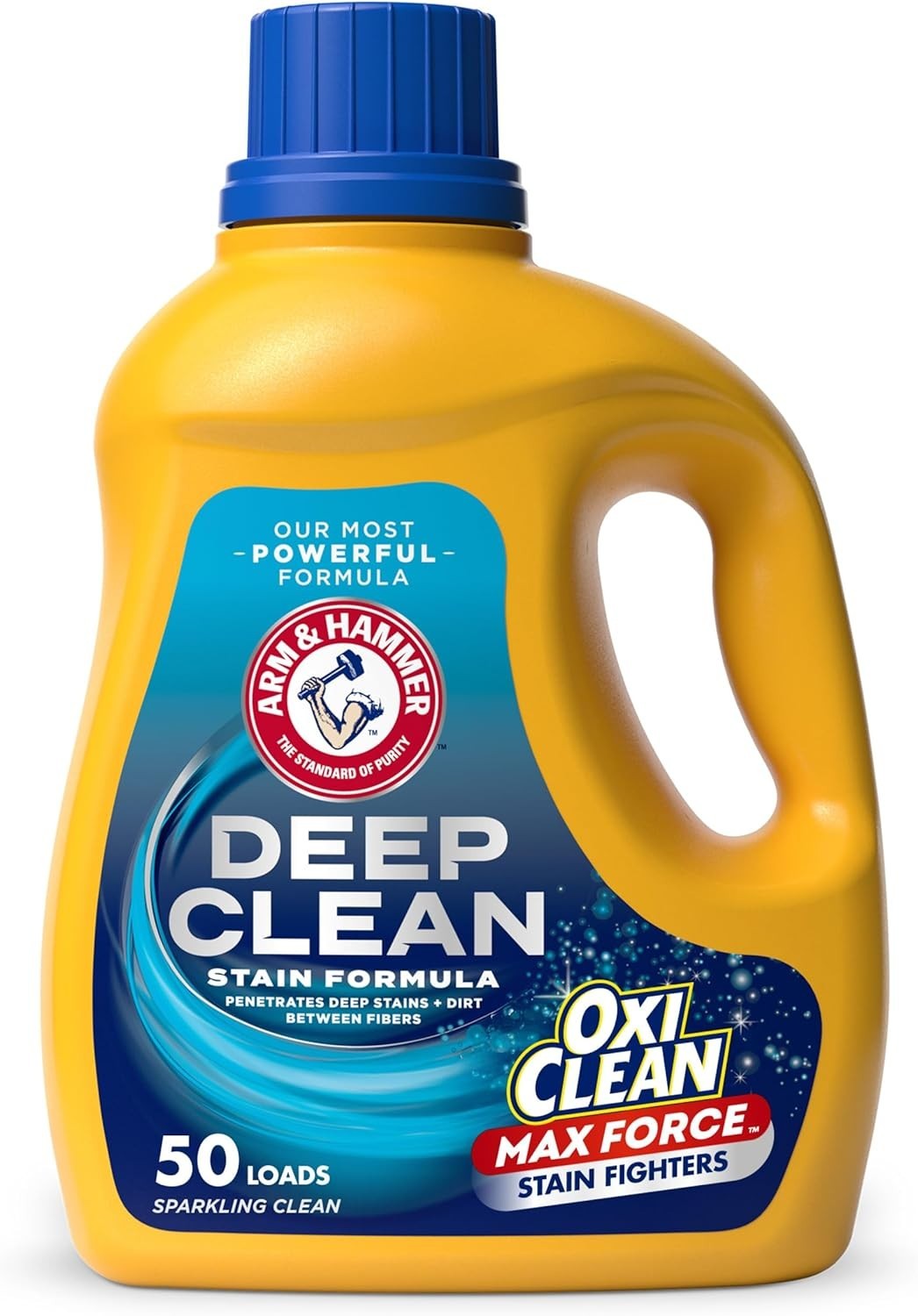 OxiClean Max Force Deep Clean Laundry Detergent 75 Fl Oz – Sparkling Fresh Scent