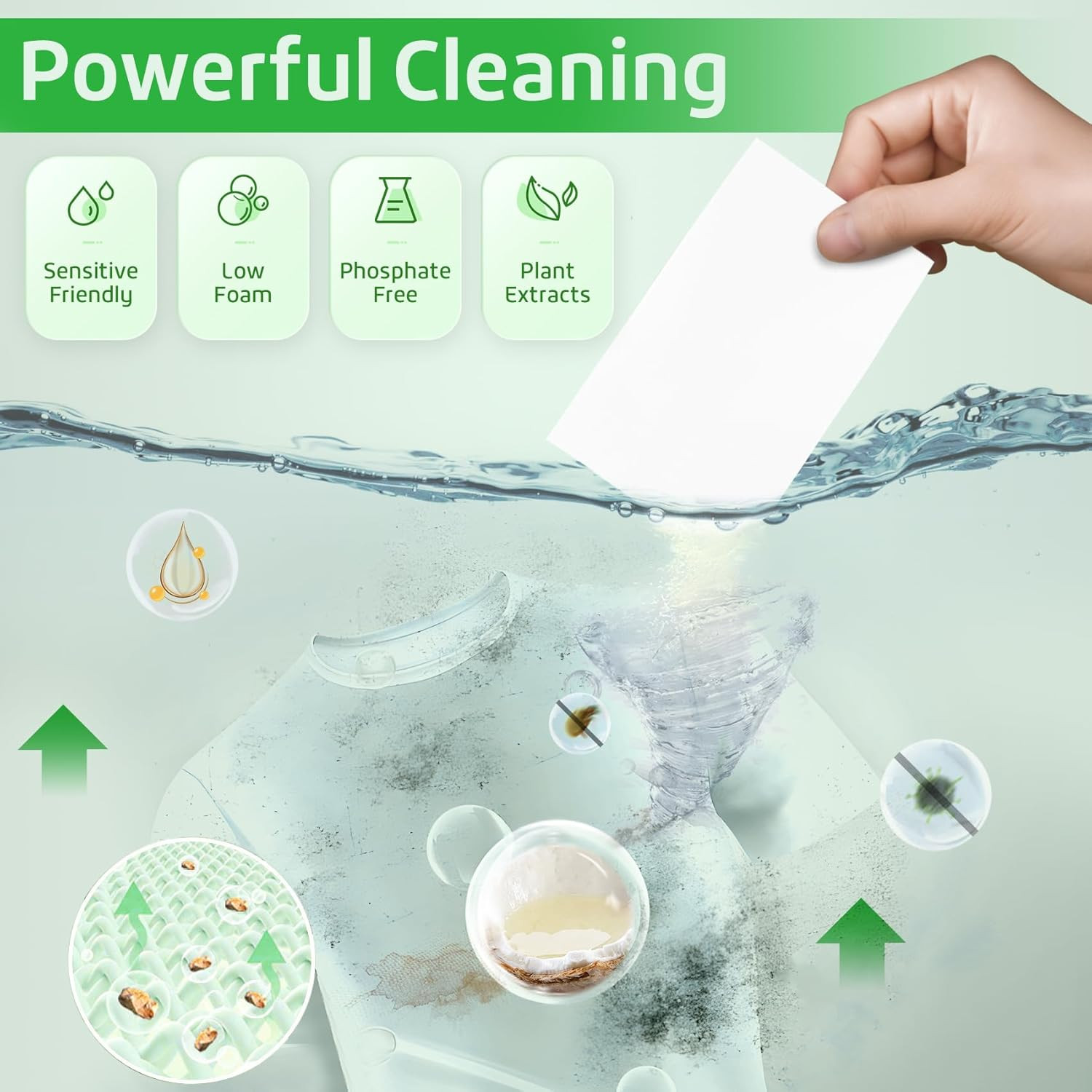 Laundry Detergent Sheets Fresh Scent 160 Count Hypoallergenic Non Plastic