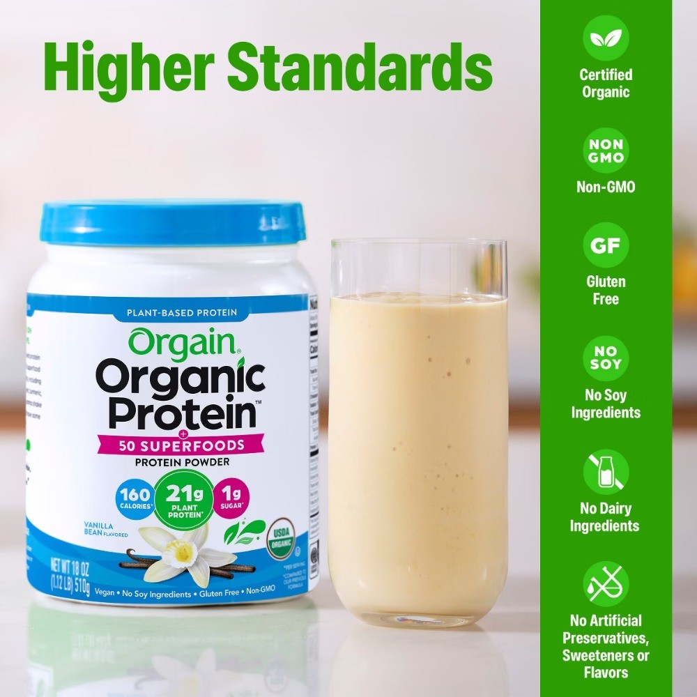 Superfoods Organic Plant Based Powder – Vanilla – 18oz