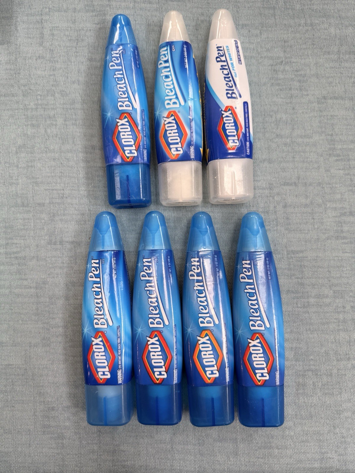 Clorox Bleach Pens Lot Of 7 Gel Laundry Bathroom Kitchen Scrub Dual Tip
