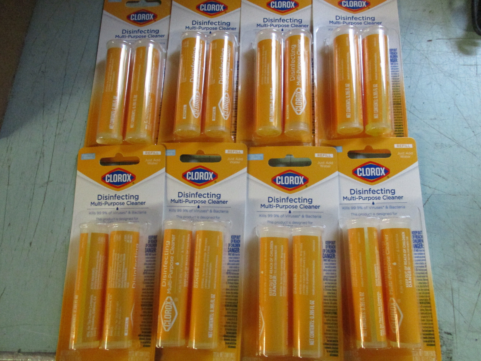 8 PACKS Clorox Multi-Purpose Cleaning Refill Cartridge 16 TOTAL U18
