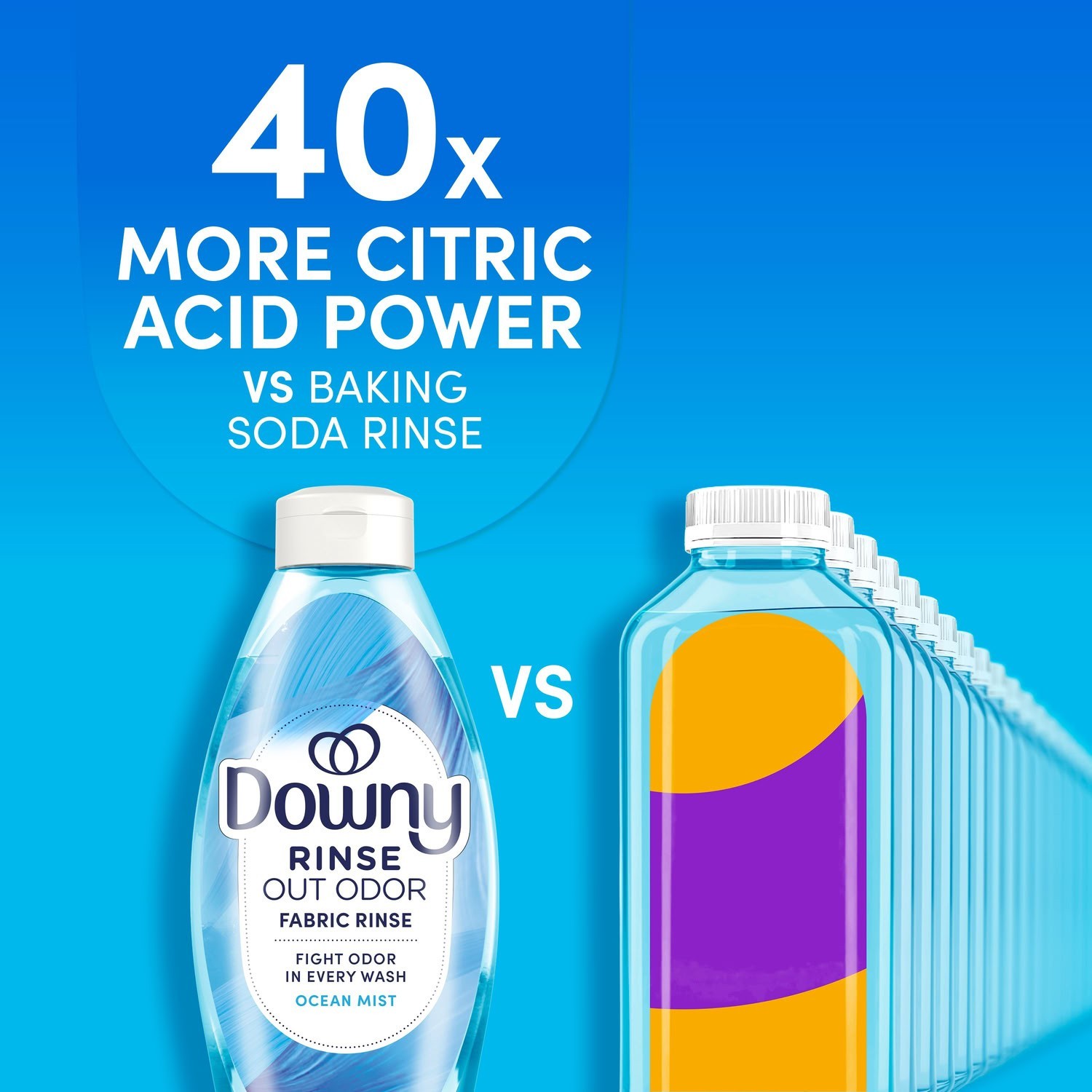 Downy Rinse Out Odor Laundry Rinse Ocean Mist Scent Refreshes 48 Fl Oz