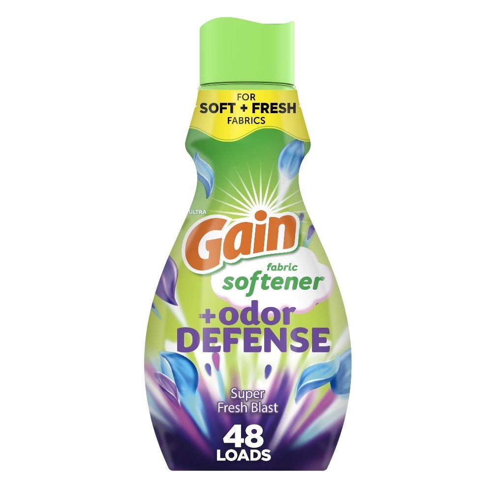 Liquid Fabric Softener for Odor Defense and Freshness Protection, Super Fresh