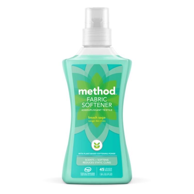 Method Beach Sage Scent Plant Based Liquid Fabric Softener 45 Loads 53.5 oz