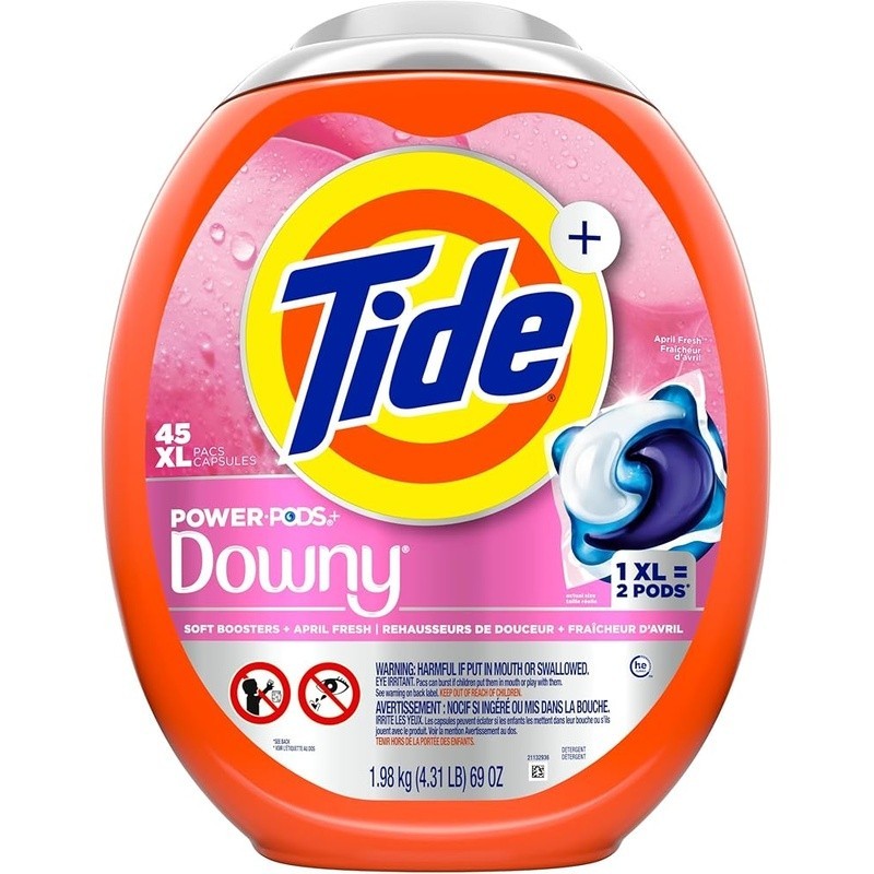 Power Pods Laundry Detergent Pacs Stain Remover Fabric Softener Fresh Clean New