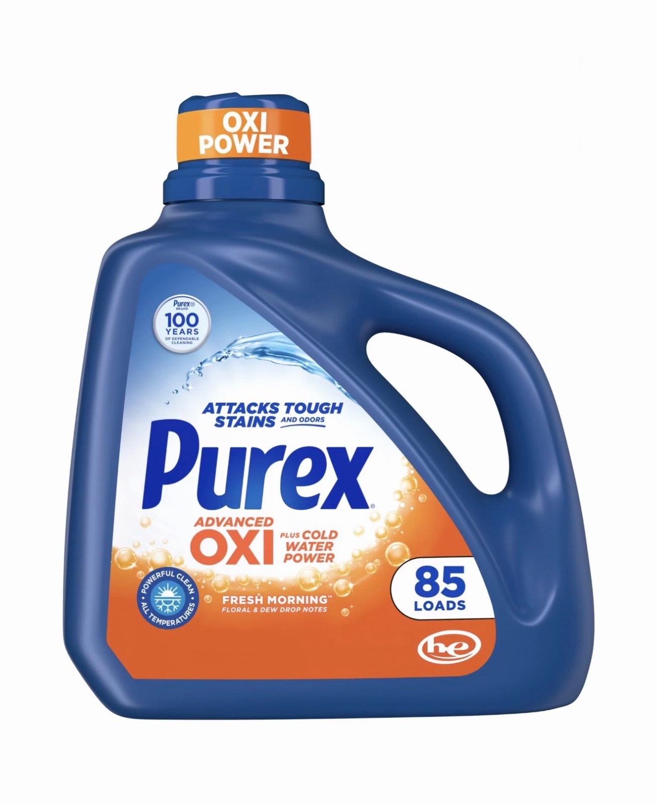 2 Pack Purex Advanced Oxi With Odor Fighter, 128 fl oz, 85 loads