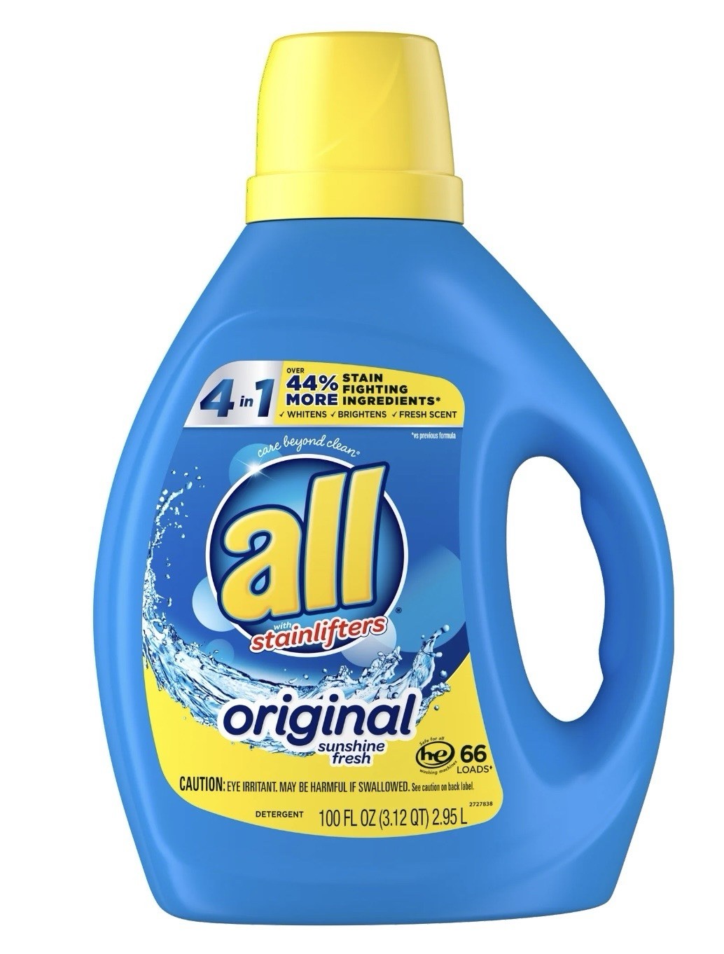 all Stainlifters 4 in 1 Sunshine Fresh 100 oz Liquid Laundry Detergent BRAND NEW