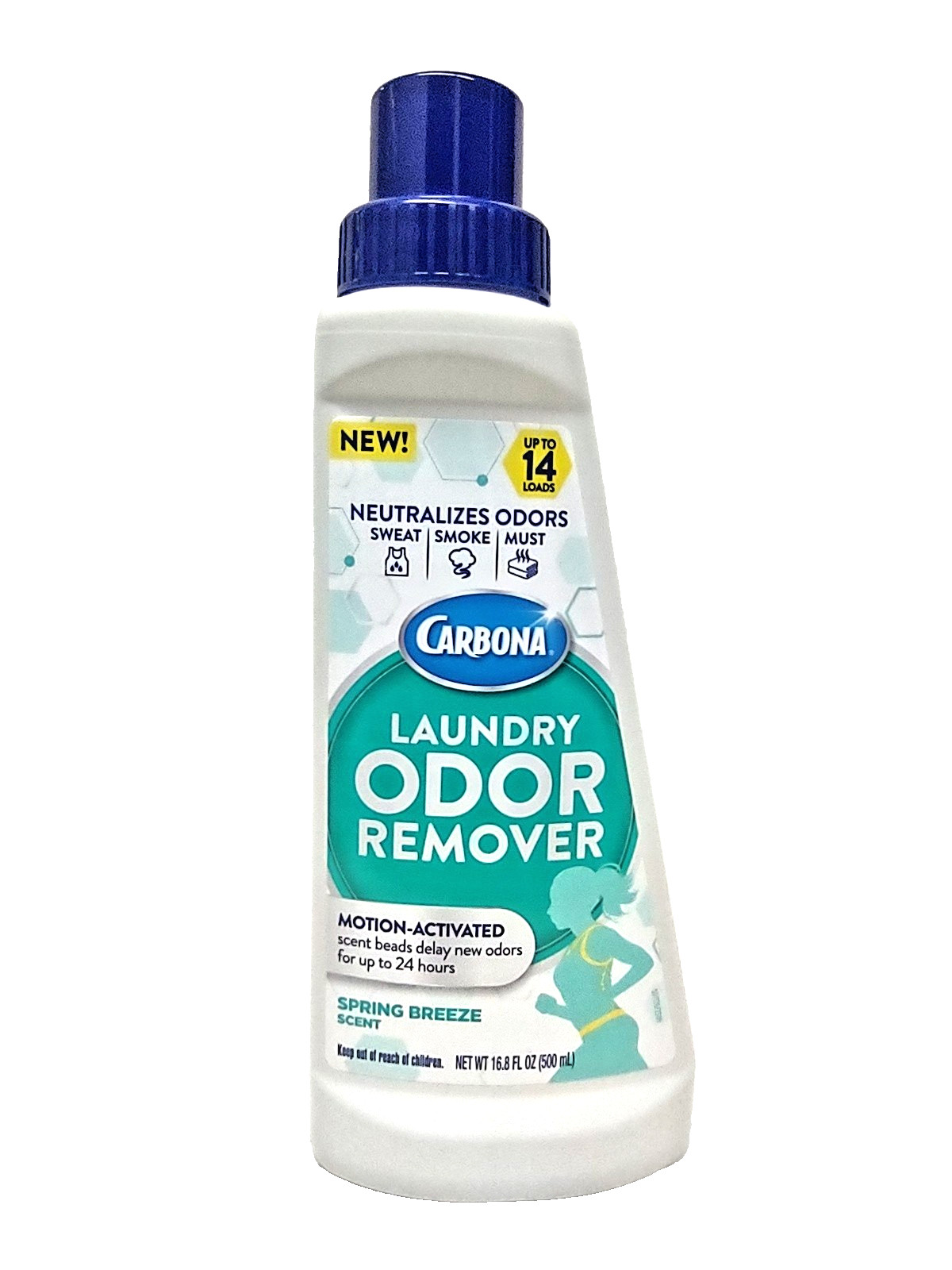 Carbona Laundry Odor Remover Spring Breeze Scent 16.8 Oz NEW