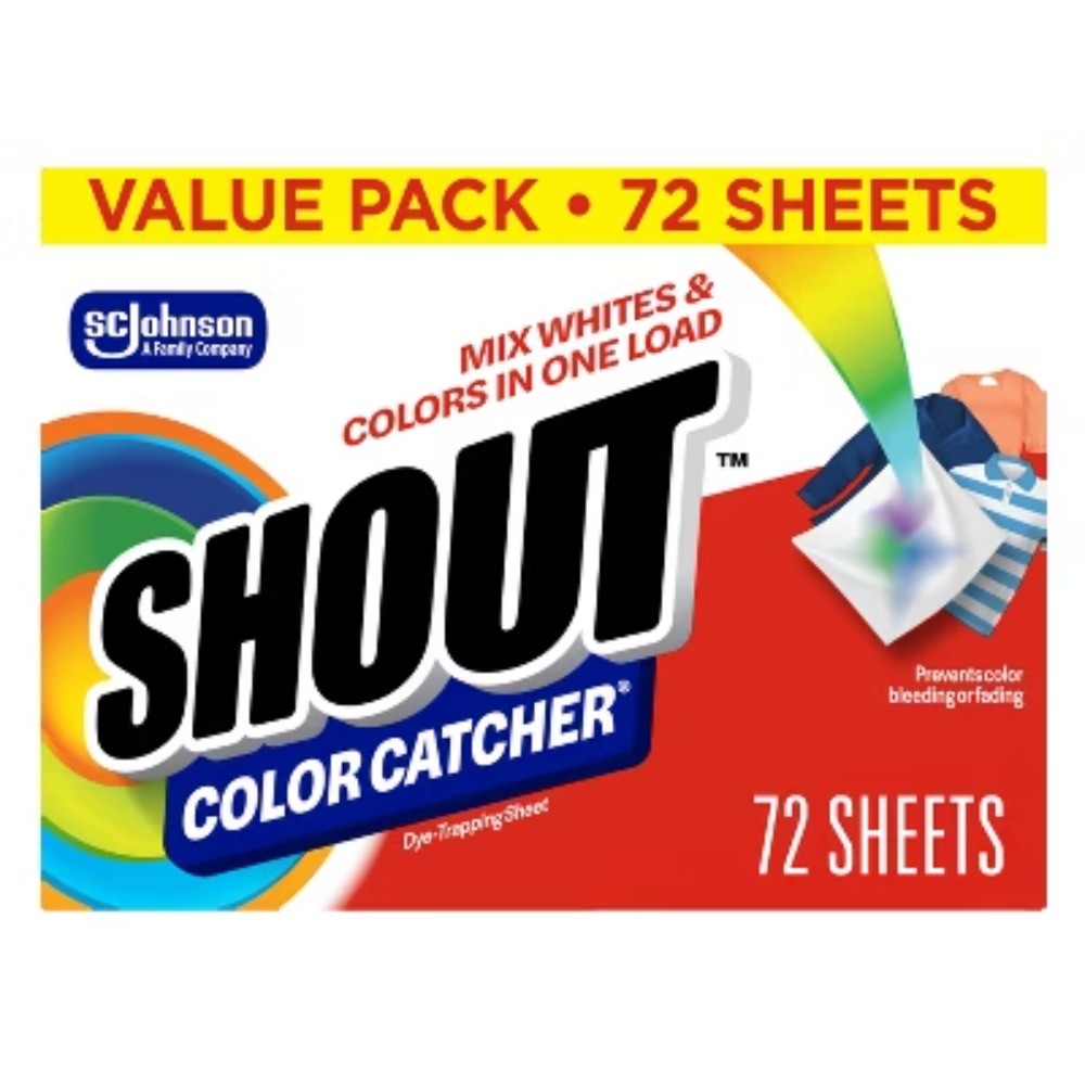 Shout Color Catcher Laundry Additive Sheets – 72ct