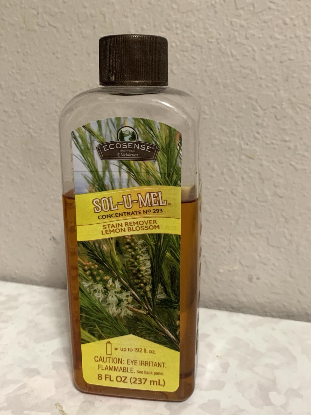 Melaleuca Ecosense Sol-U-Mel Lemon Stain Remover /Clear Power Glass Cleaner USED