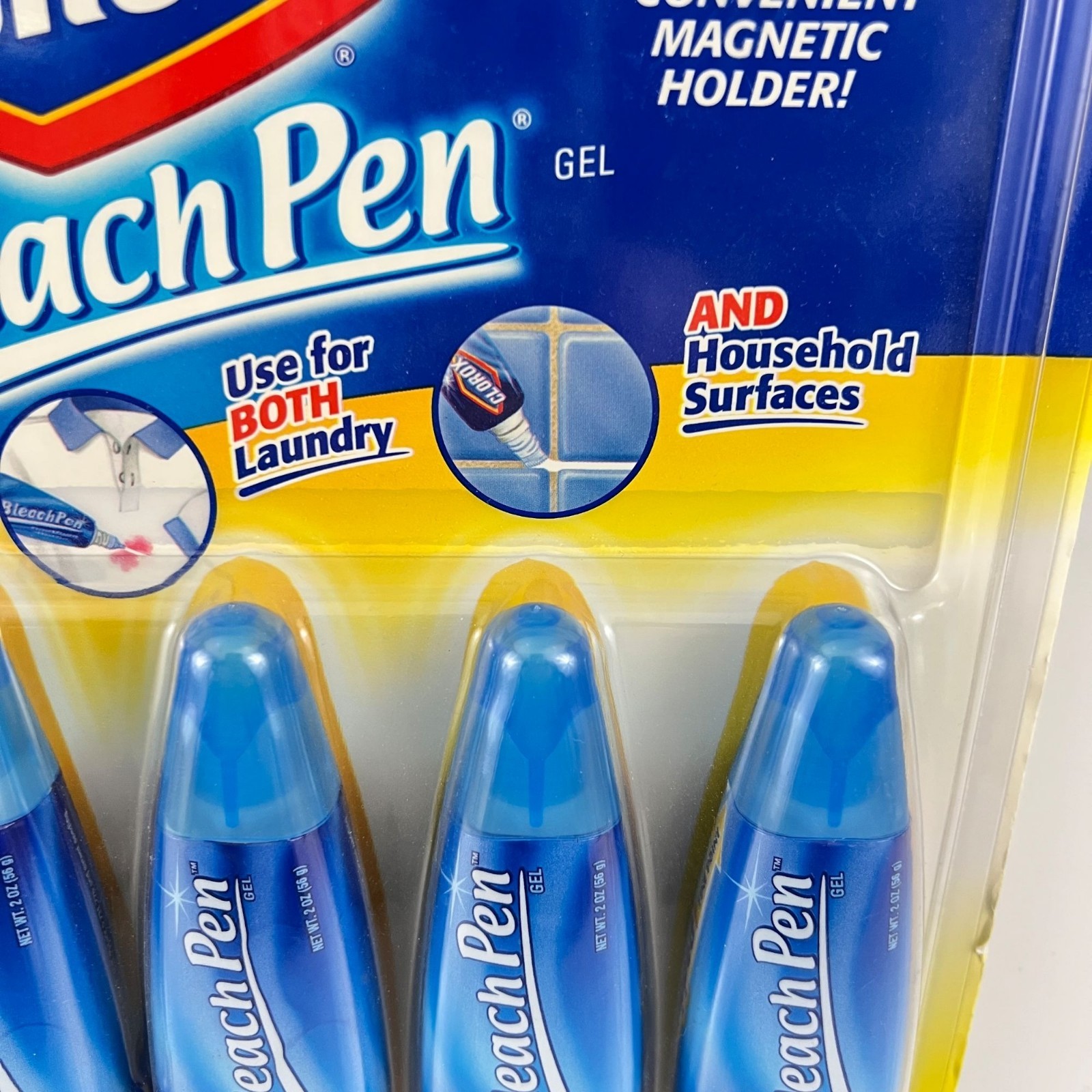 Clorox Laundry Bleach Pen 4 Pack (2 oz each) 2004 NOS Sealed Household Cleaner