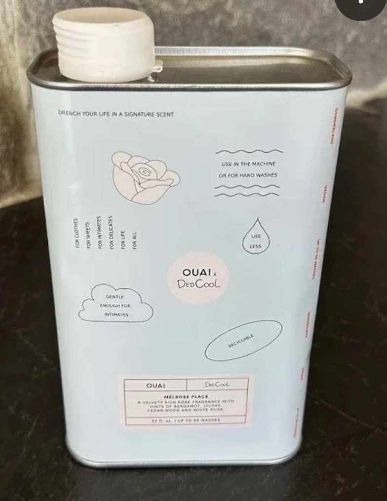 OUAI DedCool Vegan Laundry Detergent, Non-Toxic, 32oz Melrose Place Fragrance