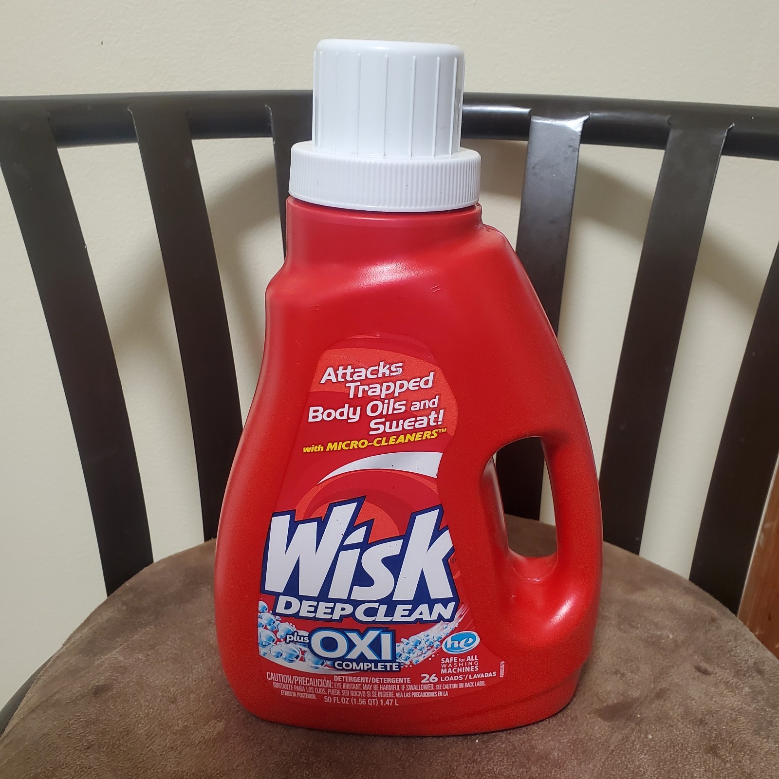 NEW WISK LAUNDRY DETERGENT DEEP CLEAN PLUS OXI COMPLETE 26 LOADS