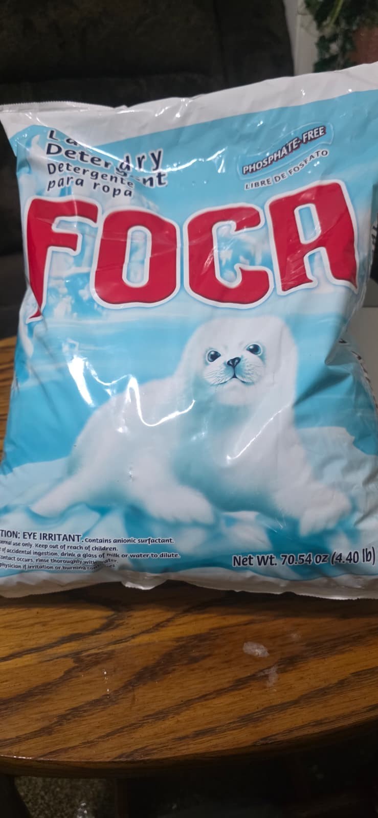 (3 Pack) Foca Laundry Detergent – 70.54 oz Powder, Biodegradable, Phosphate-Free
