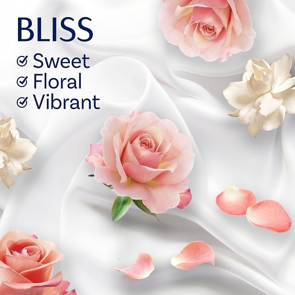 (1) Downy Infusions Bliss SPARKLING AMBER & ROSE In-Wash Booster Beads 24 oz.