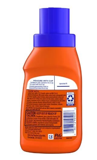 5 BOTTLES Of Tide Liquid Laundry Detergent with a Touch of Downy, 40 oz.