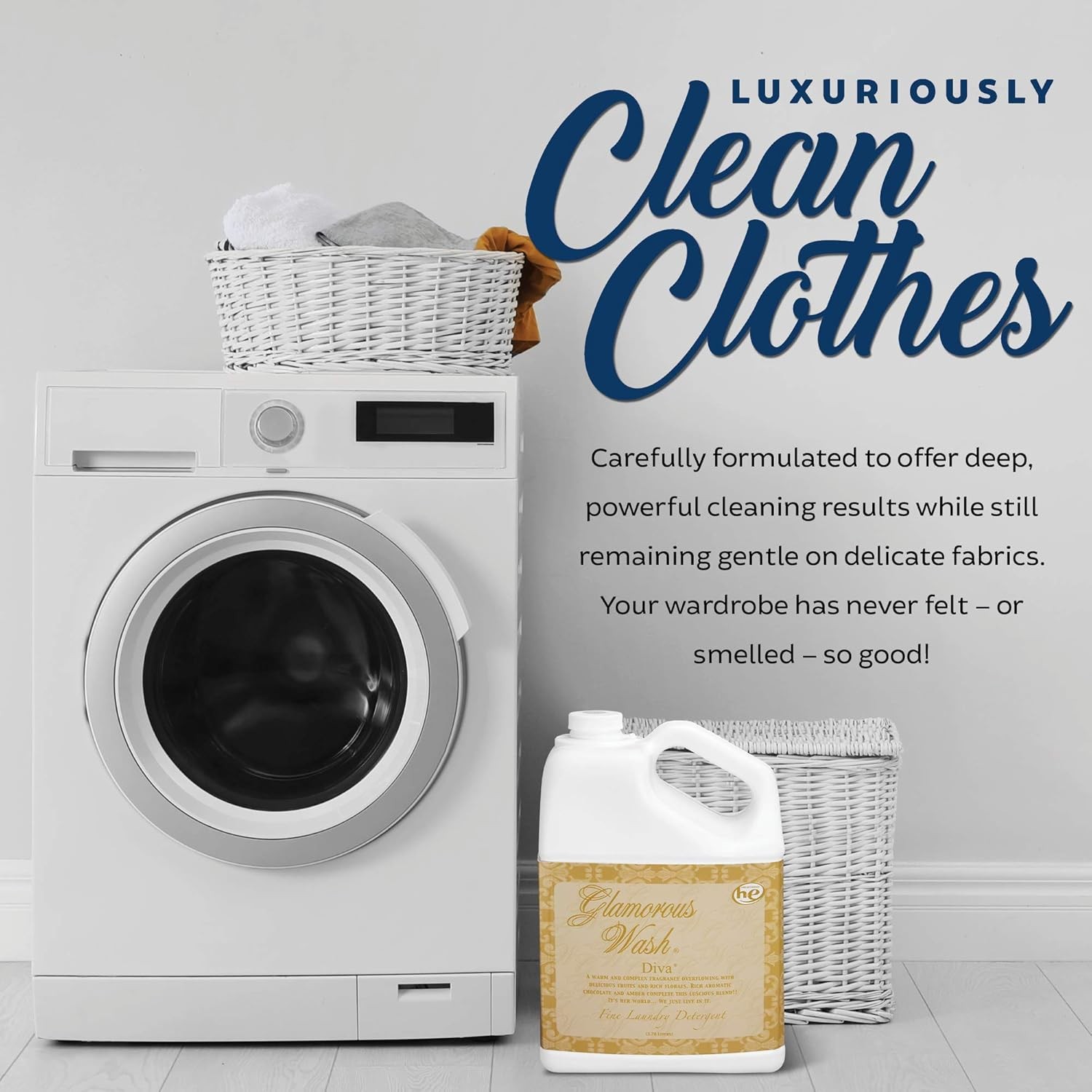 Tyler DIVA Glamorous Wash Laundry Detergent – 1 Gallon – With Olivi Stain Remove