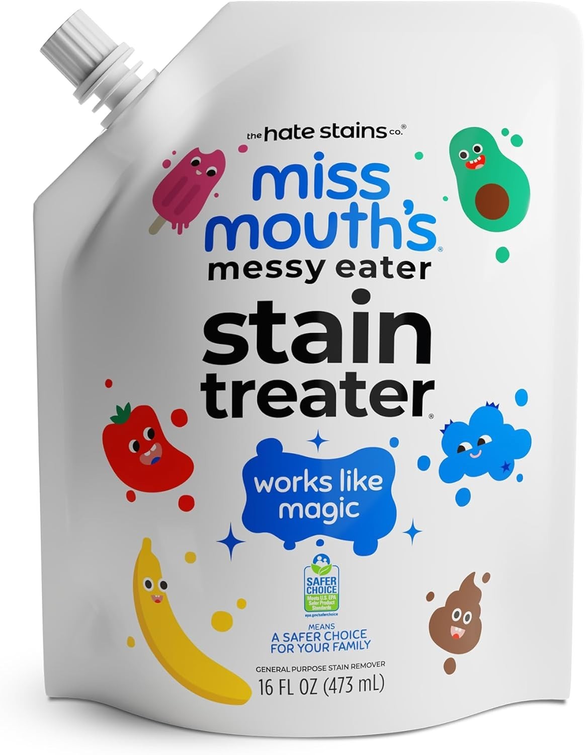 Fragrance-Free 16oz Messy Eater Stain Remover – Safe & Effective for Family Use