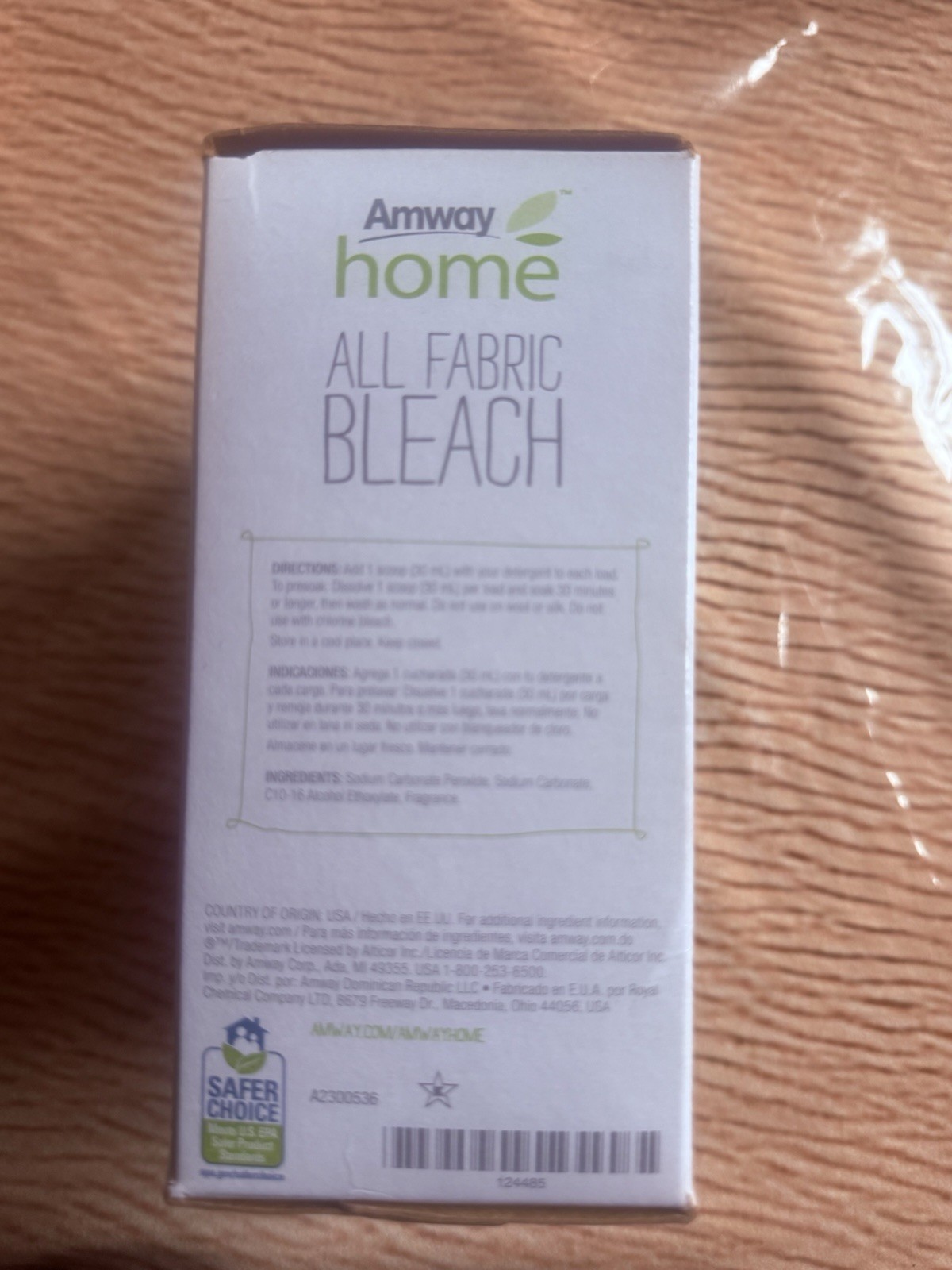 Amway Home All Fabric Bleach Powder 1 kg (2.2 lb) EPA Safer Choice