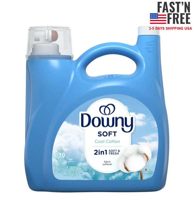 Downy Liquid Laundry Fabric Softener and Conditioner, 140 fl oz, 190 Loads