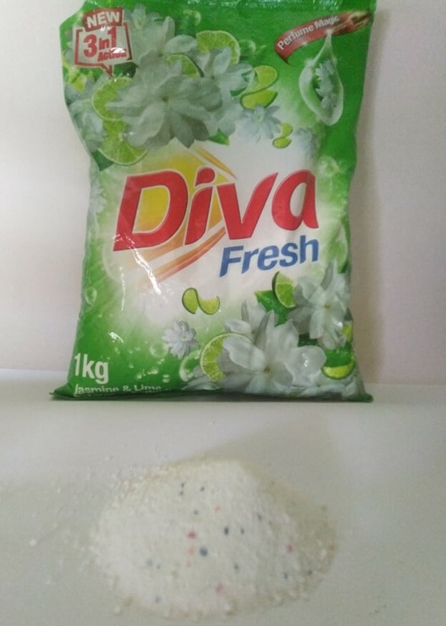 Diva Jasmine & Lime Detergent washing Powder 1kg home care clean new fragrance