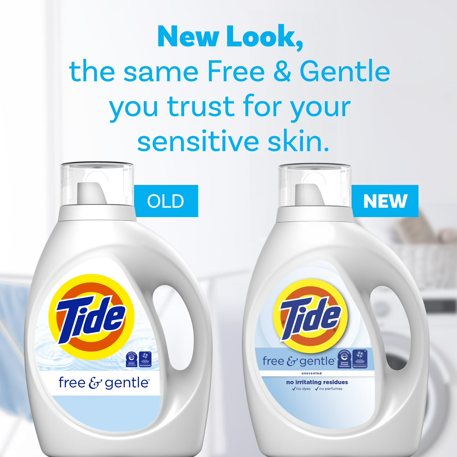 [BIG DEAL] 2 Pack Tide Free & Gentle HE Liquid Laundry Detergent 132 fl oz