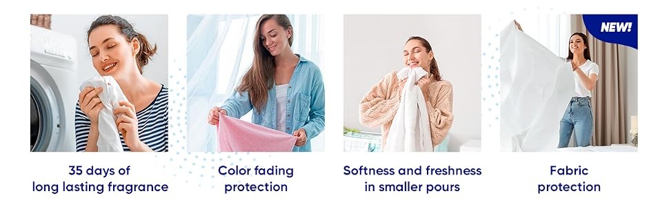 Ensueño Max Liquid Fabric Softener – Spring Fresh Scent – 125 fl oz – Color-Safe